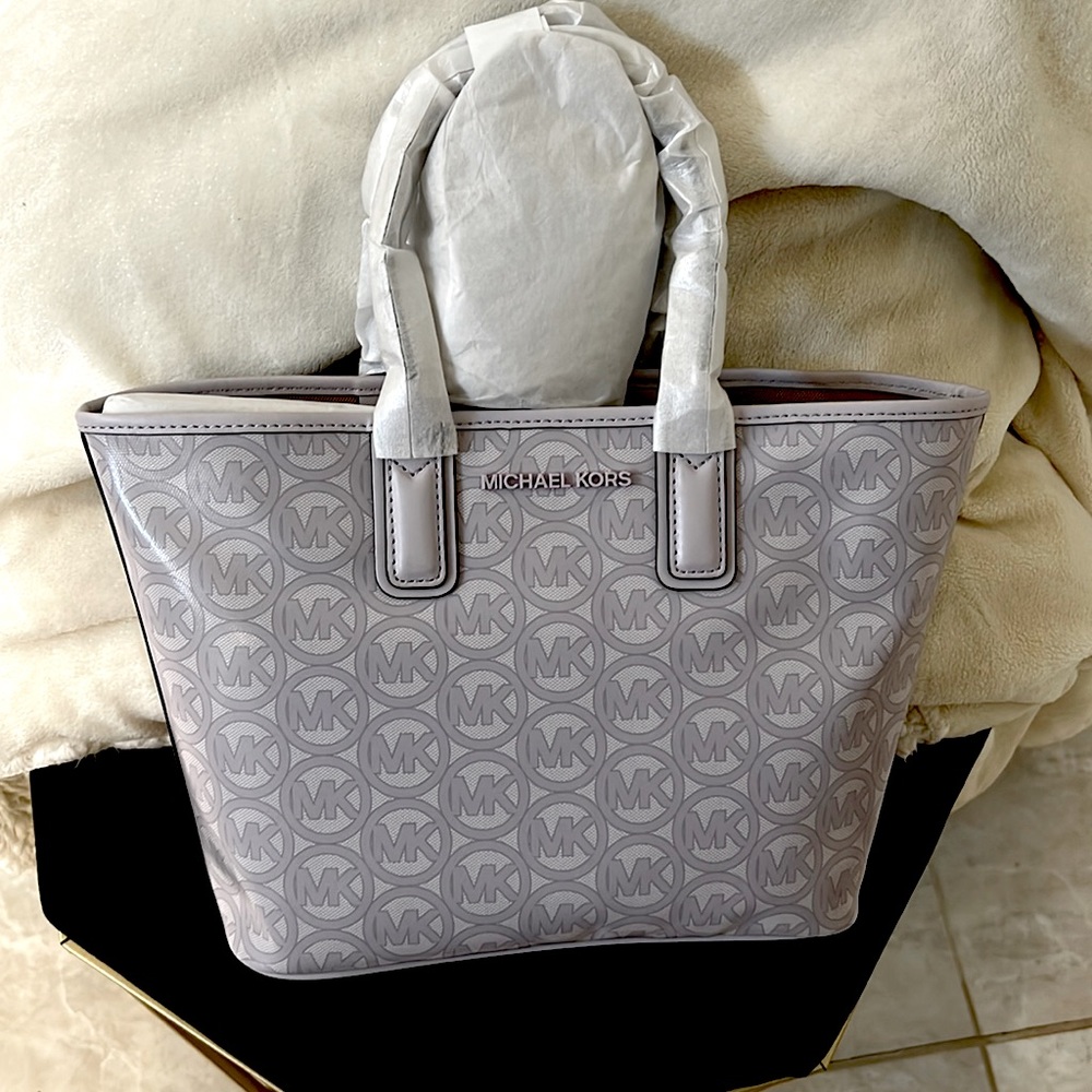 Lavender Michael Kors tote.